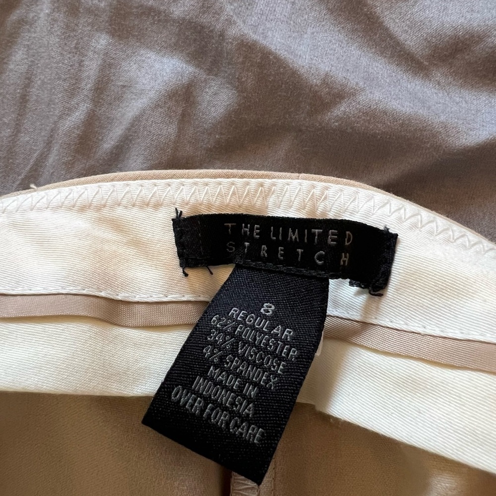 The Limited Cream Stretch Trousers